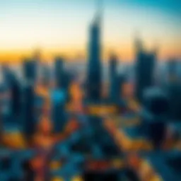 A stunning skyline of Dubai showcasing Eagle Hills developments