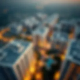 Aerial view of Al Khail showcasing modern architecture