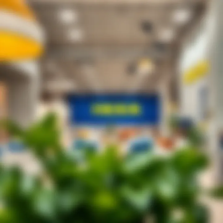 Interior of IKEA showcasing a diverse range of furniture and home decor items