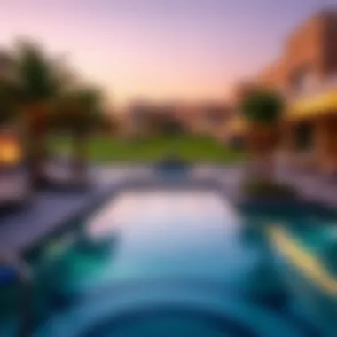 Luxurious amenities within a golf community