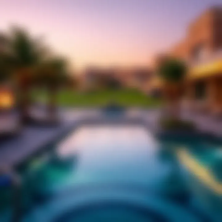 Luxurious amenities within a golf community