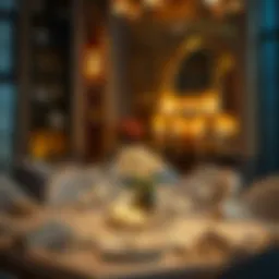 Exquisite dining setup with elegant tableware