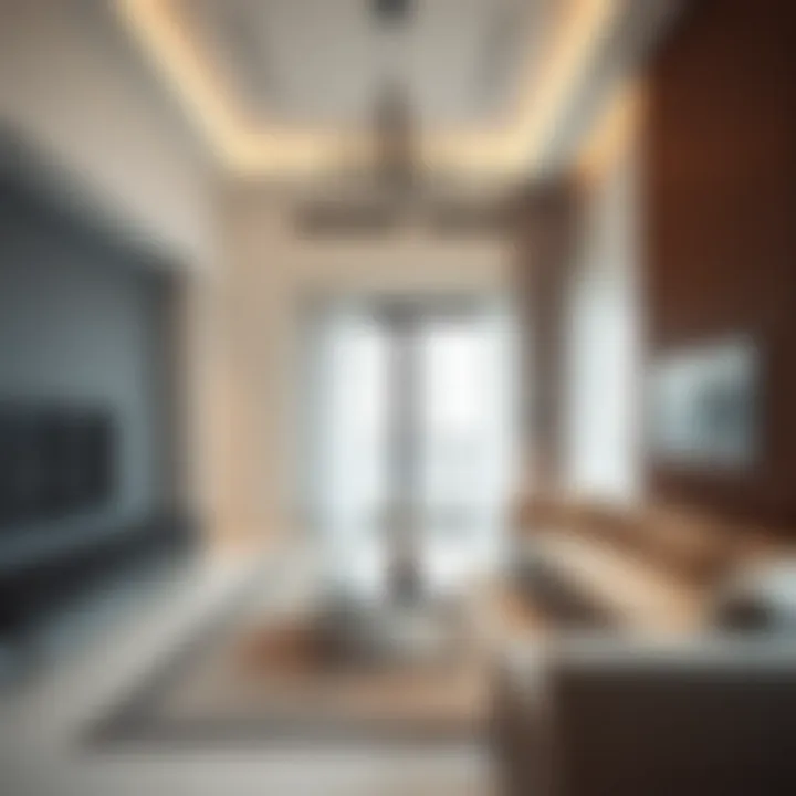 Interior design of a contemporary apartment in Dubai
