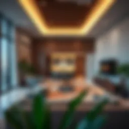 Modern studio layout showcasing functionality and style
