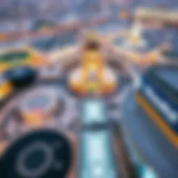 Aerial view of Dubai Mall showcasing its grandeur