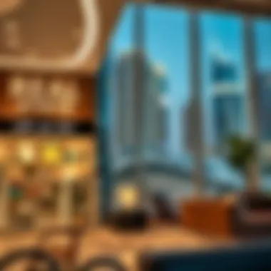 A bustling real estate office in Dubai, highlighting opportunities for investors
