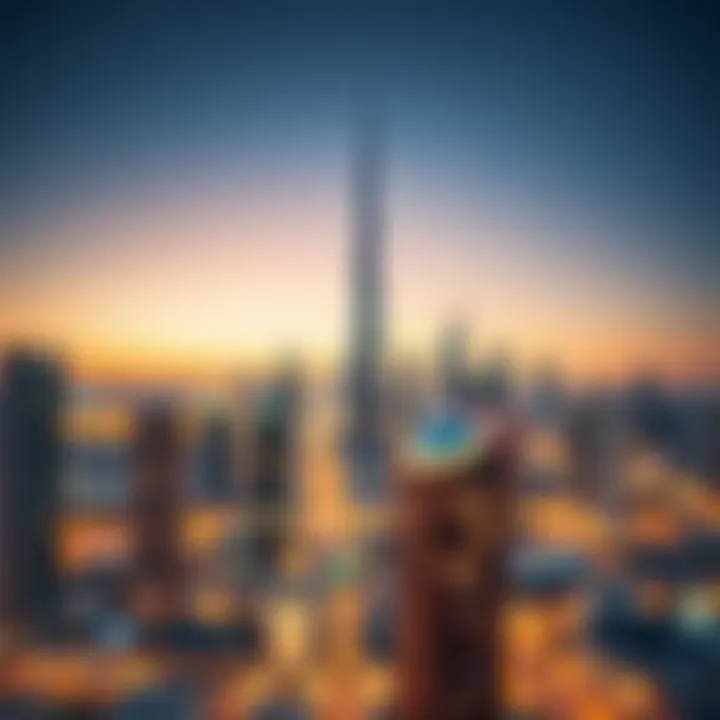 Stunning skyline view of Dubai