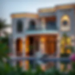 Luxurious villa exterior in Al Mamzar