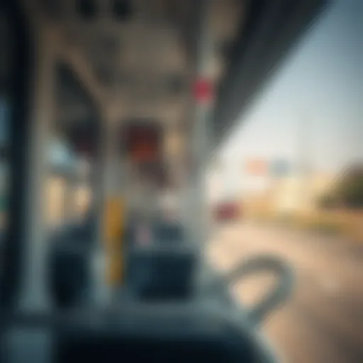 Scenic view of Al Ain's public transportation system